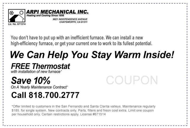 HVAC service savings coupon